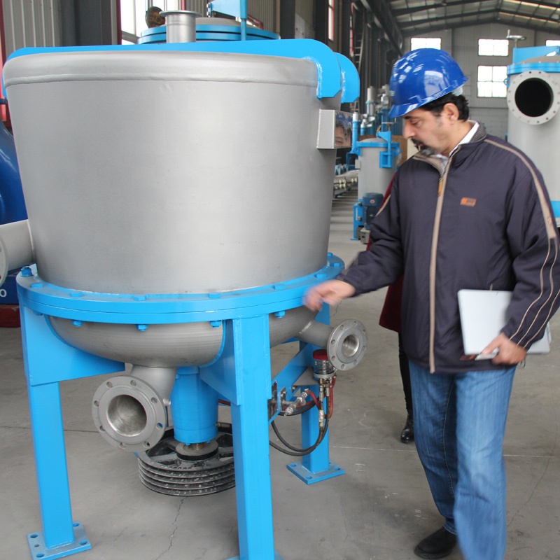 Paper mill pulping equipment light impurity separator in pulping line